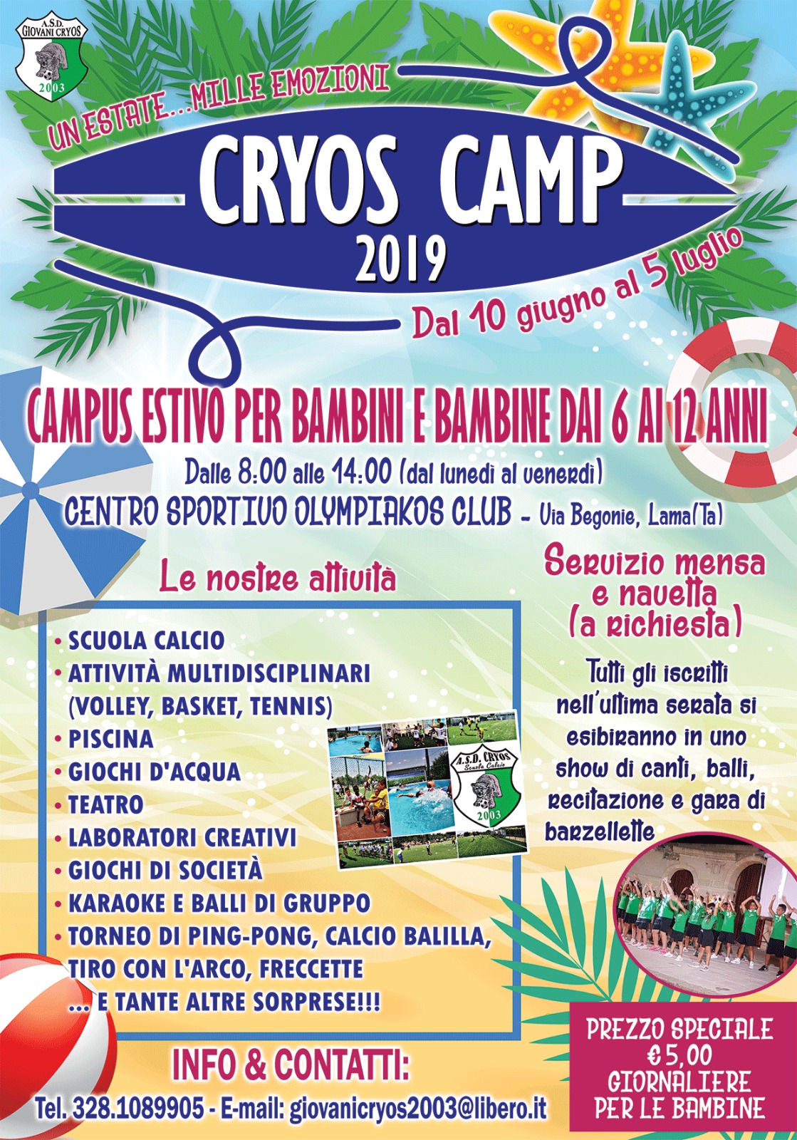 Il nostro Camp Cryos 2019