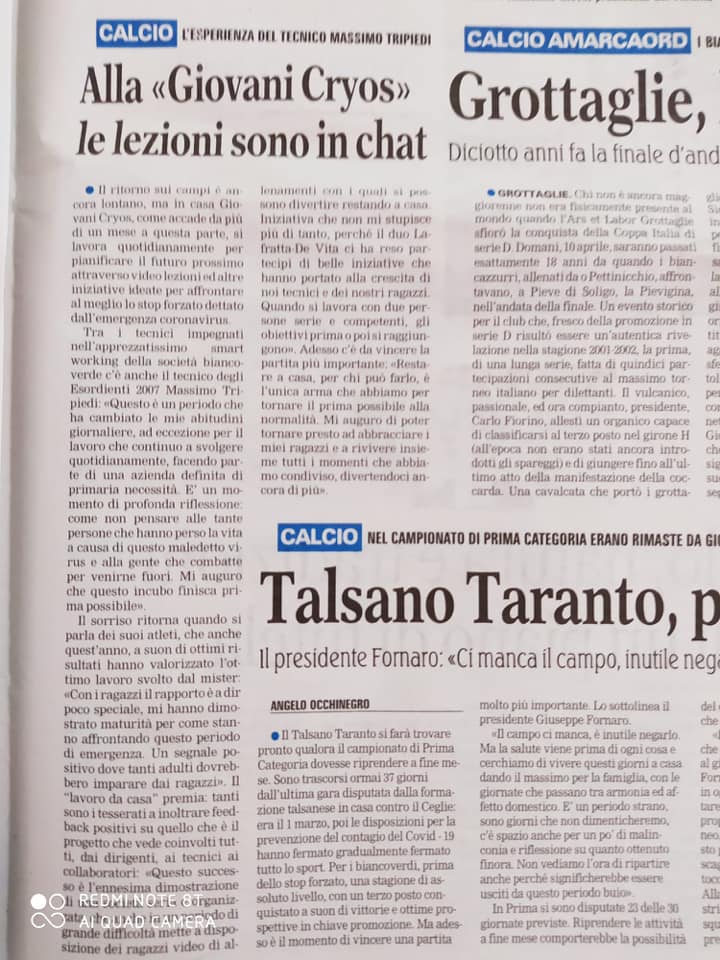 Alla Cryos le lezioni sono in “chat”