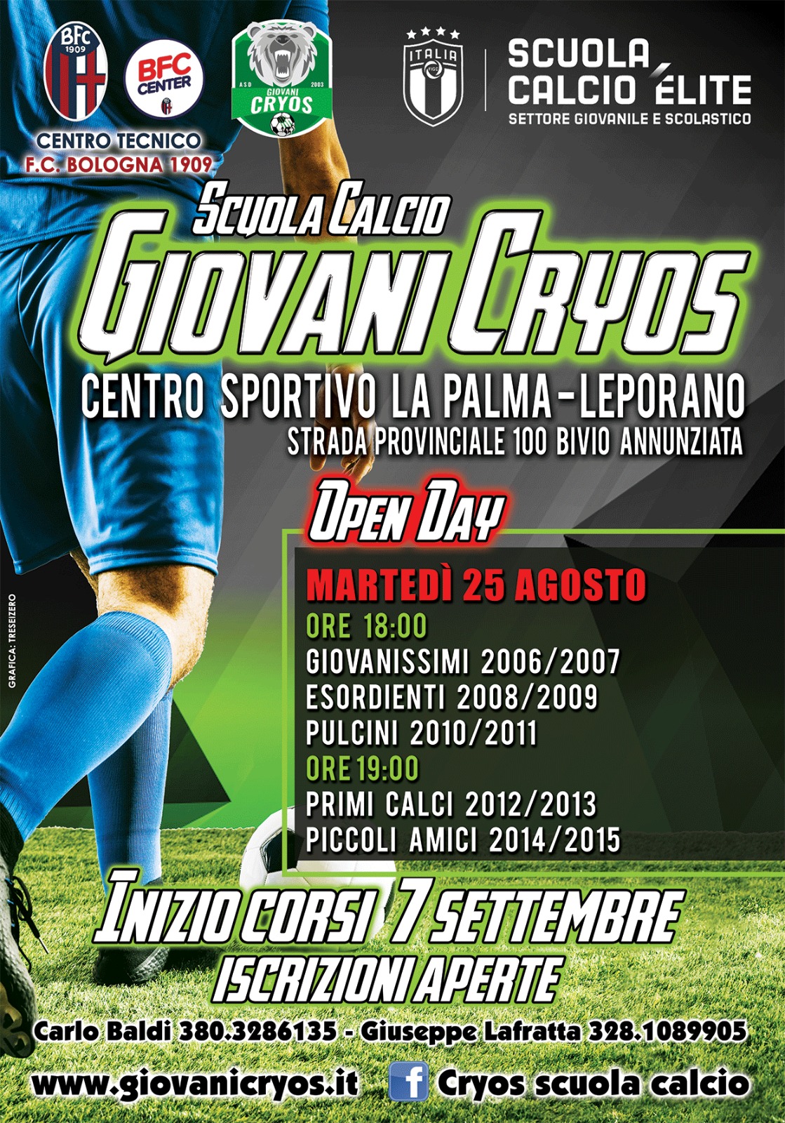 Giovani Cryos, stasera primo Open Day
