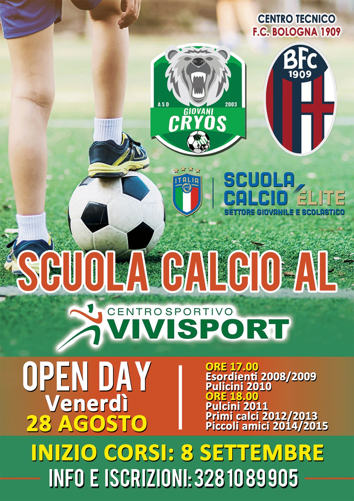 Giovani Cryos, questa sera terzo Open Day al Vivisport