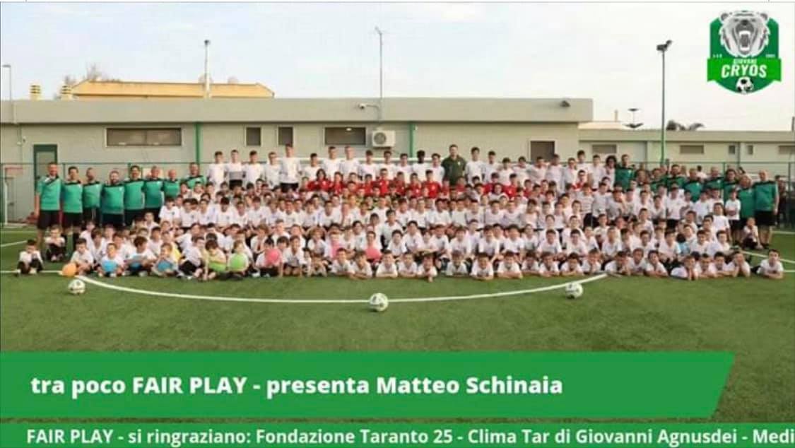Secondo appuntamento di Fair Play, il contenitore settimanale della Giovani Cryos