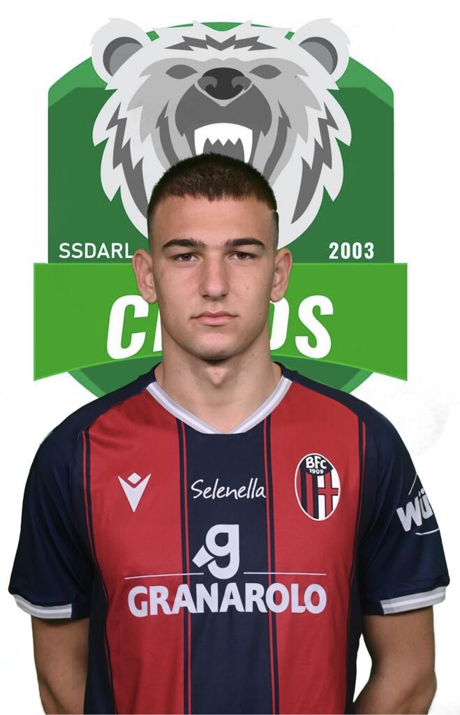 Giovani Cryos, Mattia Motolese aggregato in prima squadra al Bologna