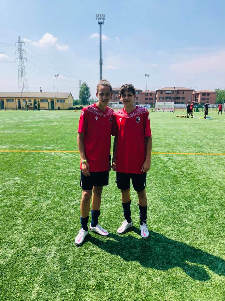 Giovani Cryos, Stendardi e Carrieri in prova con il Bologna FC